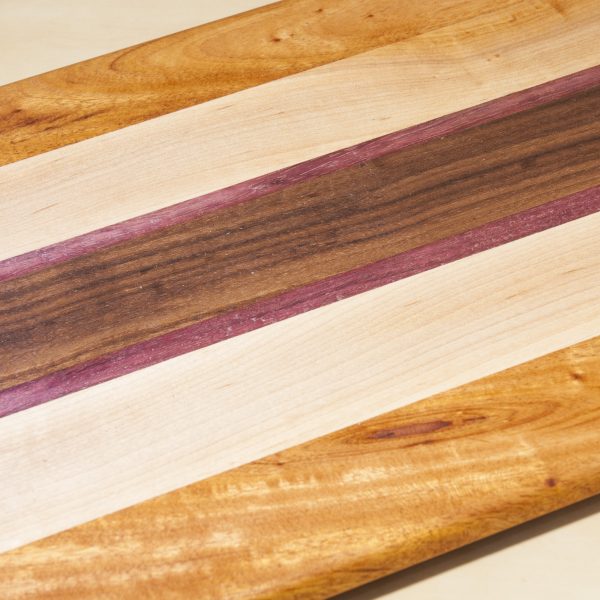 walnut purpleheart board