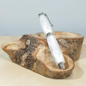 white pearl acrylic pen